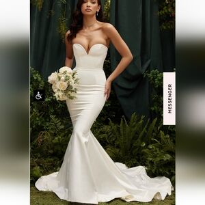 Giselle strapless wedding corset dress
